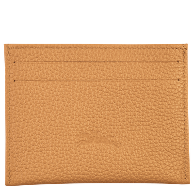 Le Foulonné Card holder , Walnut - Leather