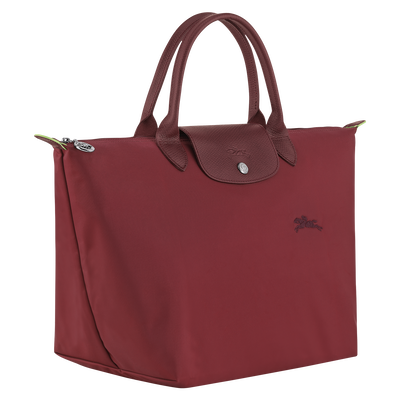 Le Pliage Green M 手提包 , 石榴色 - 再生帆布