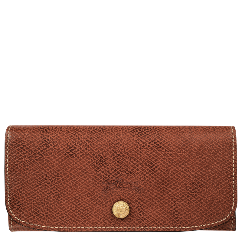 &Eacute;pure Long continental wallet , Brown - Leather  - View 1 of  3