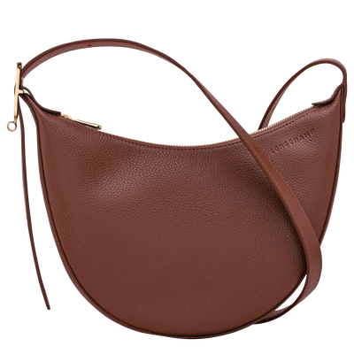 Le Foulonn&eacute; S Crossbody bag , Coffee - Leather
