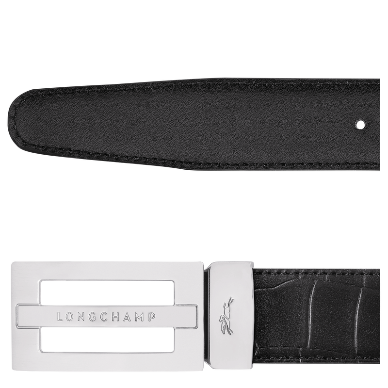 Delta Box Men's belt , Black - Leather  - View 4 of  5