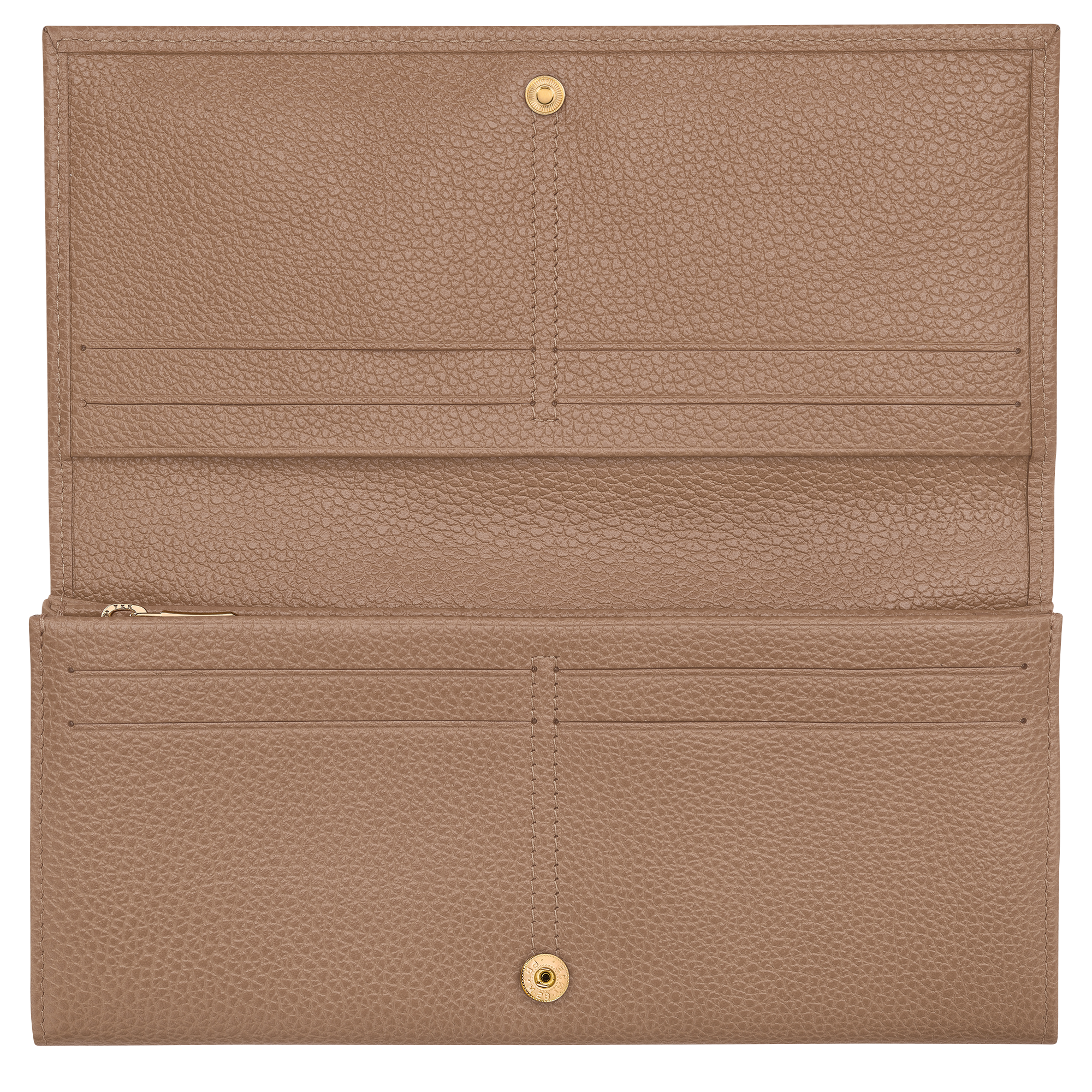 Long continental wallet, Biscuit - View 3 of
3 - zoom in Le Foulonné Long continental wallet, Biscuit