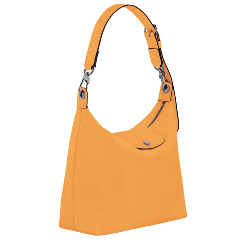 Le Pliage Xtra M Hobo bag , Apricot - Leather - View 3 of  5