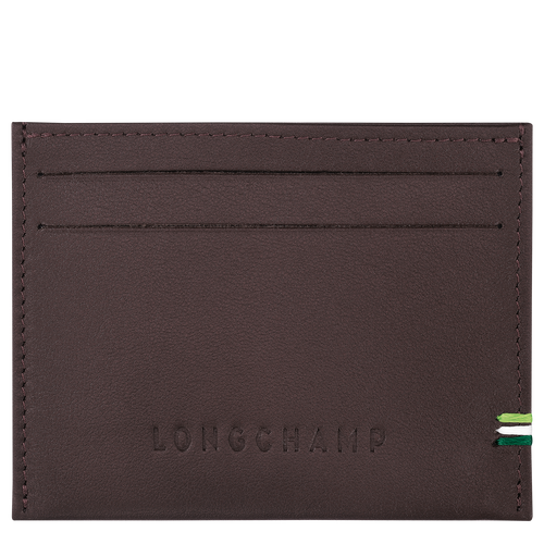 Longchamp sur Seine Card holder , Mocha - Leather - View 1 of  2