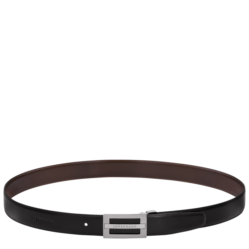 Delta Box Men's belt , Black/Mocha - Leather  - View 3 of  5