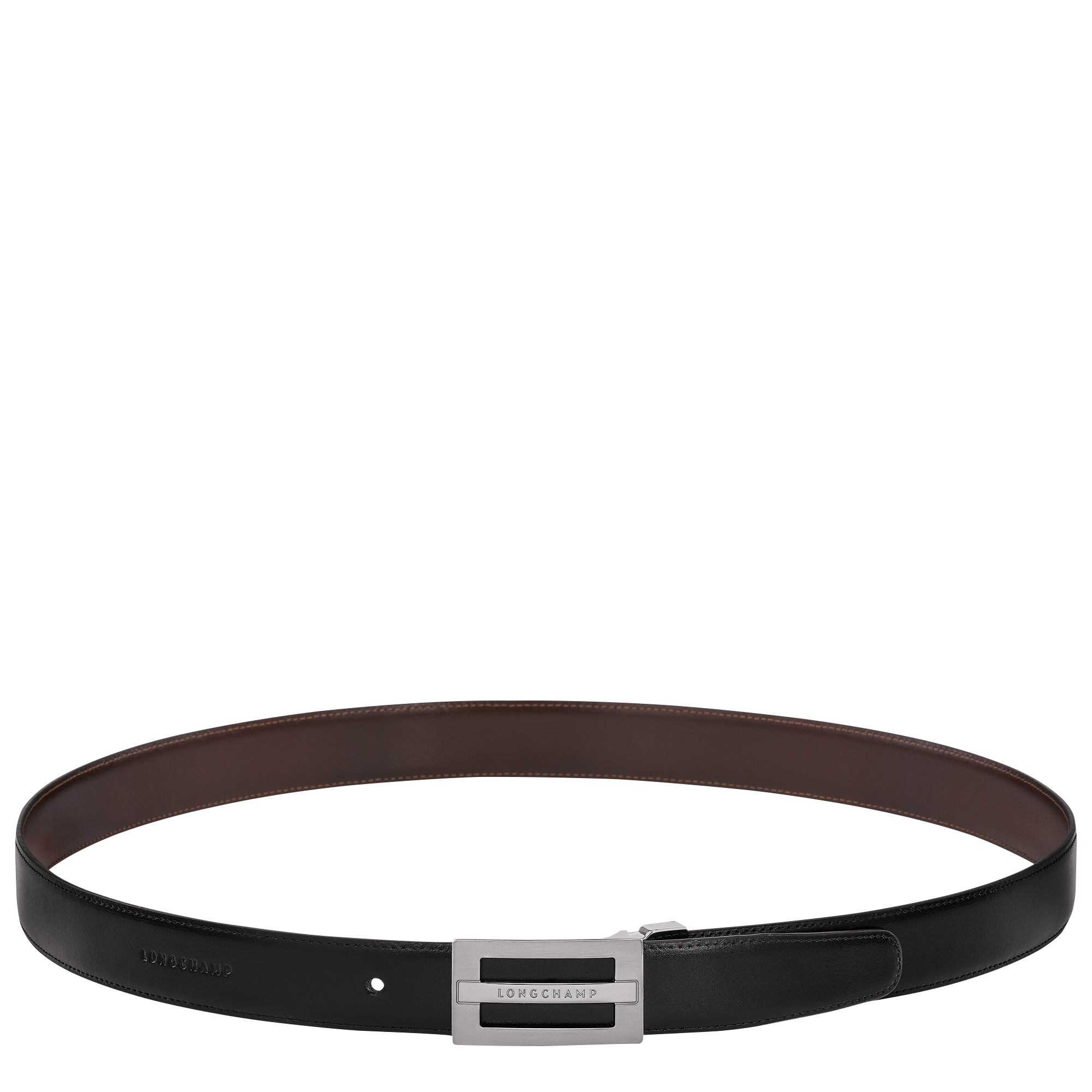 Men's belt, Black/Mocha - View 3 of
5 - zoom in Delta Box Men's belt, Black/Mocha