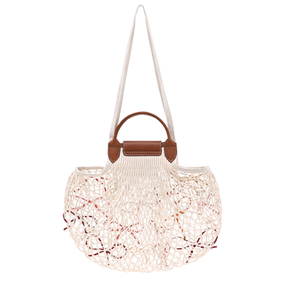 Le Pliage Collection Mesh bag L, Ecru