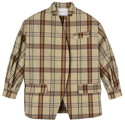 和服式夹克 , 开心果绿 - 科技塔夫绸