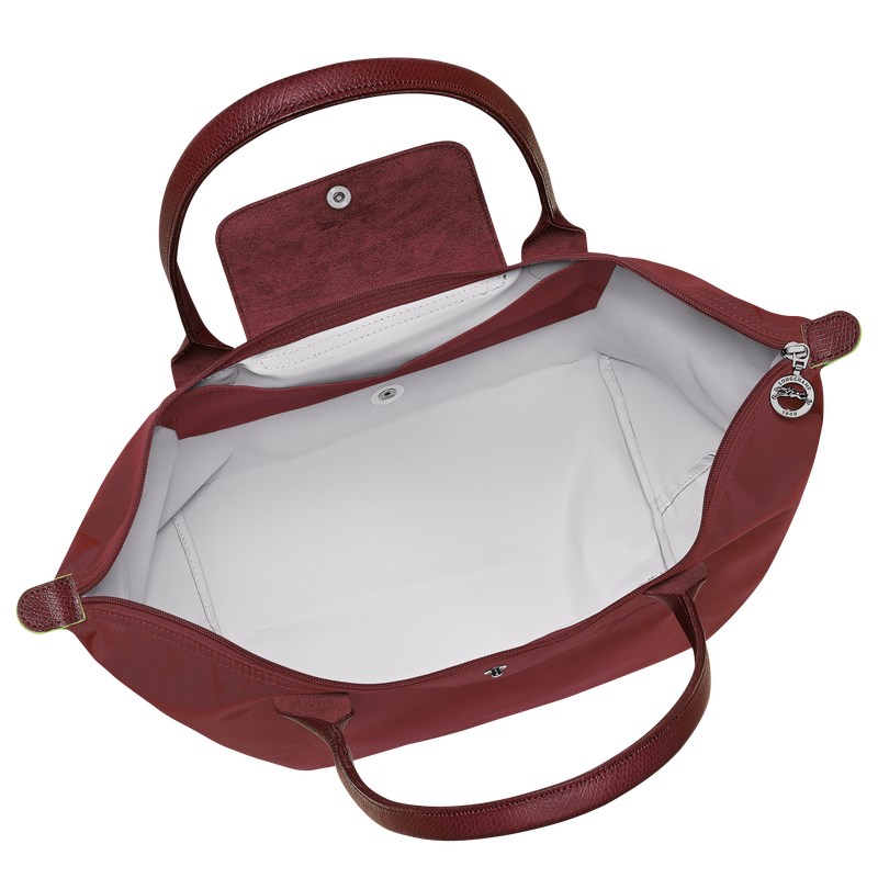 Le Pliage Green L Tote bag , Pomegranate - Recycled canvas  - View 5 of  7