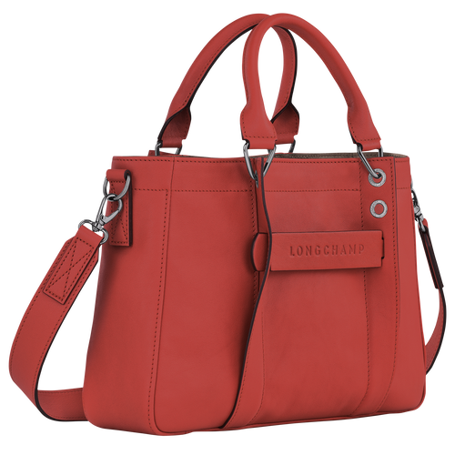 Longchamp 3D 手提包小号, 赤土色