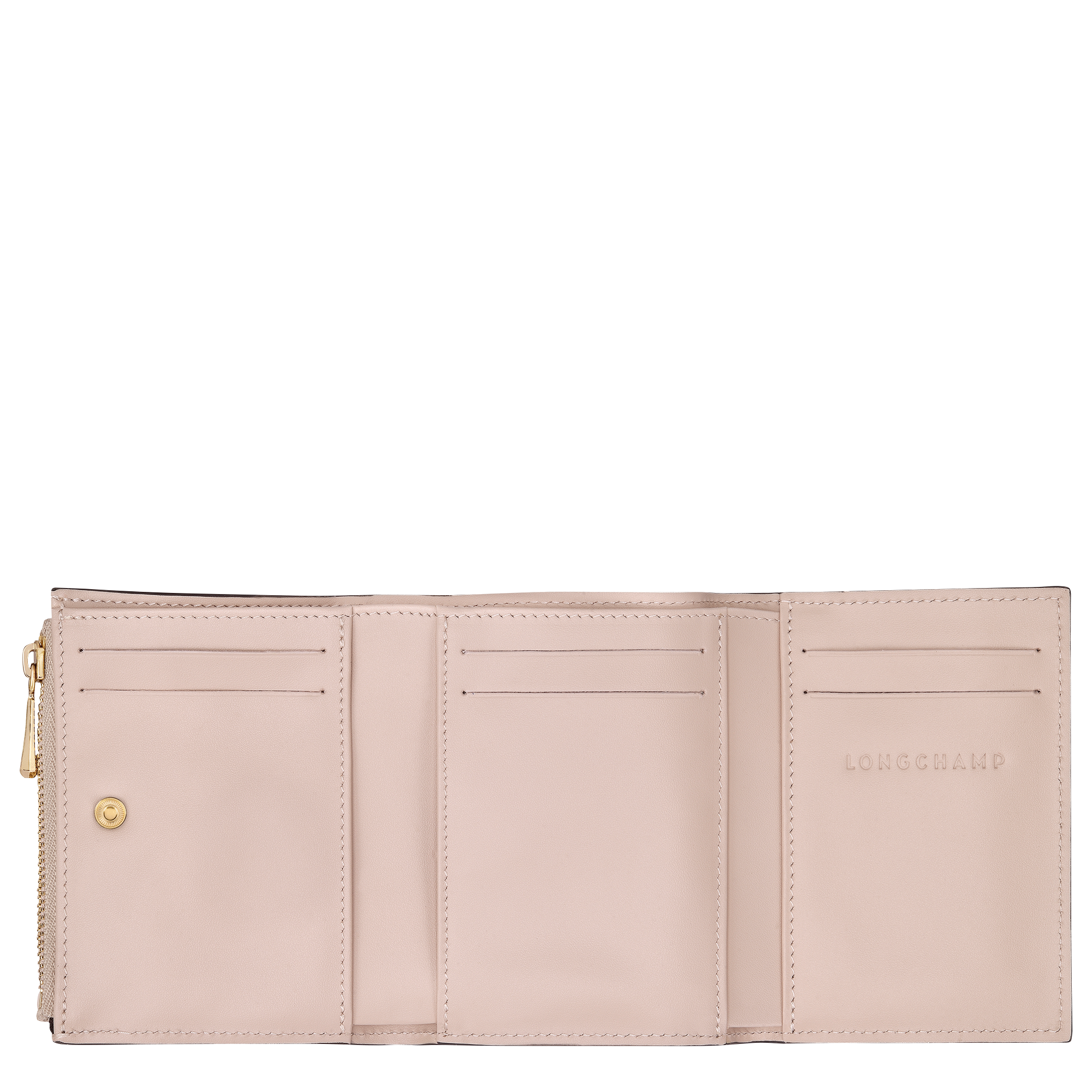 Compact wallet, Petal Pink - View 3 of
3 - zoom in Épure Compact wallet, Petal Pink