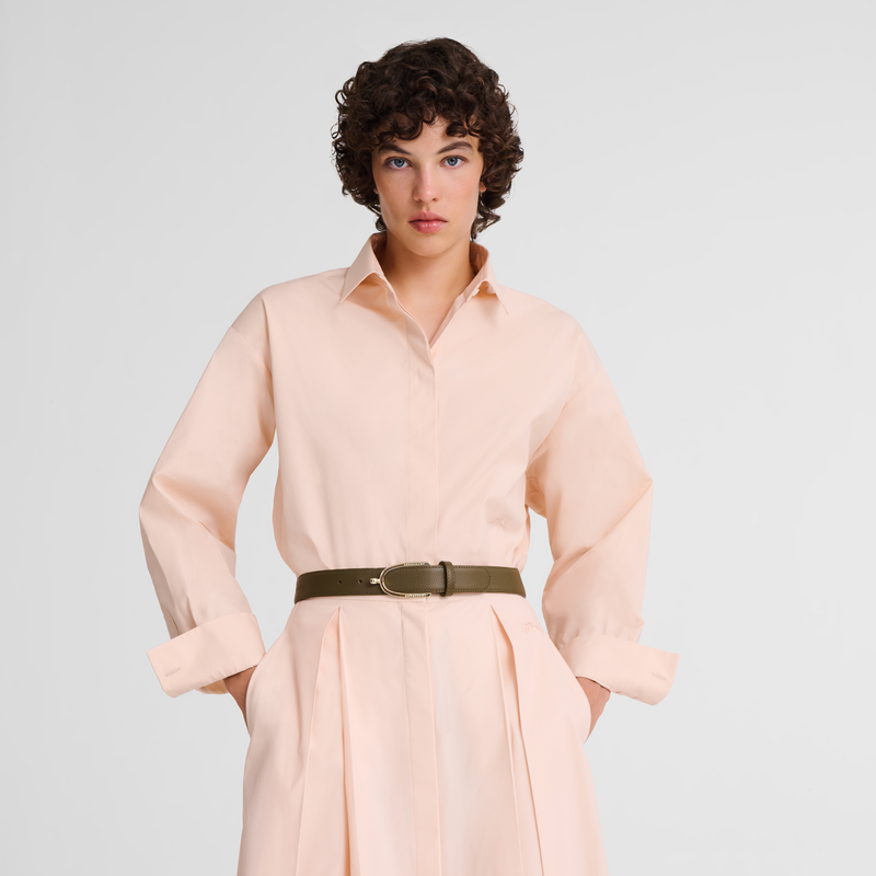 女士皮带 , 刺山柑绿 - 皮革  - 查看 2 3