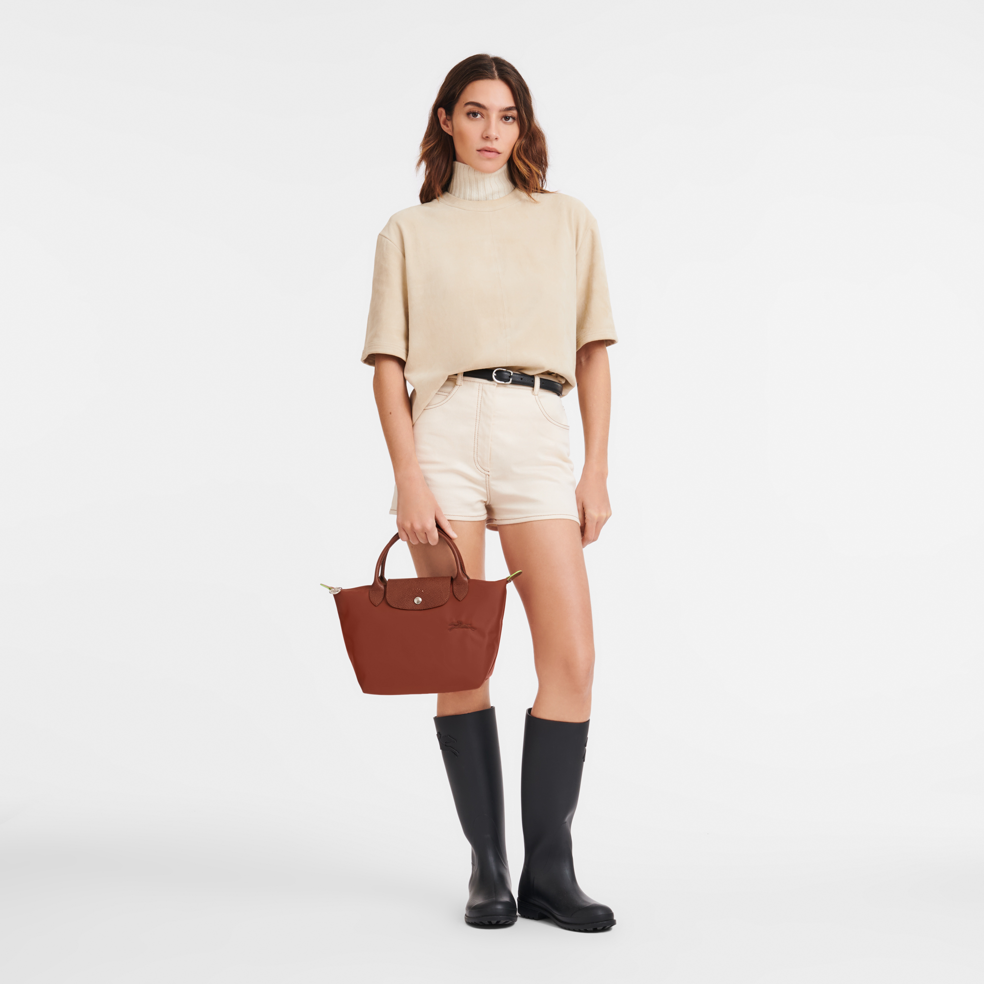 手提包 S, 栗子色 - 查看 2
        7 - 放大 Le Pliage Green 手提包 S, 栗子色