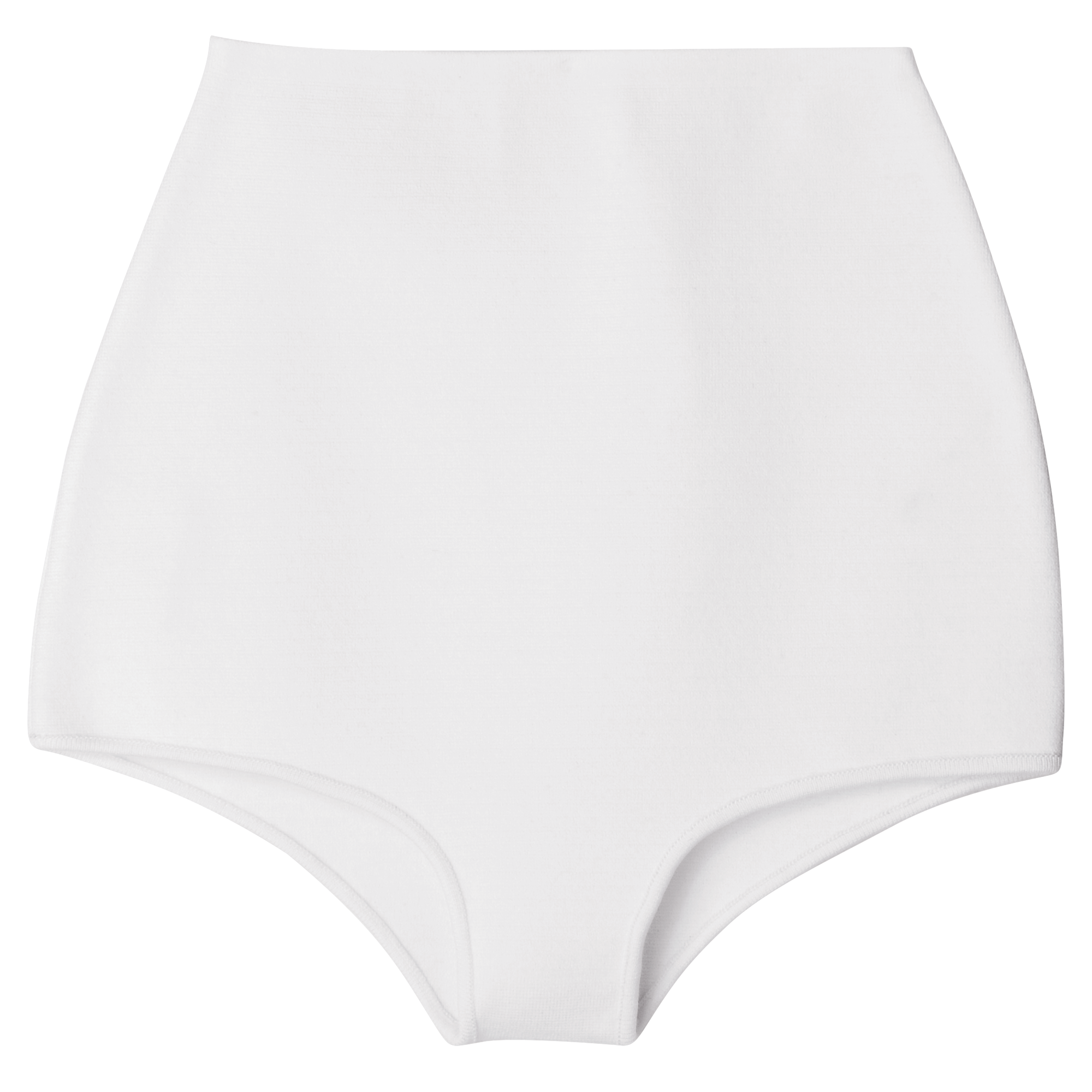 null High-waisted panty, White