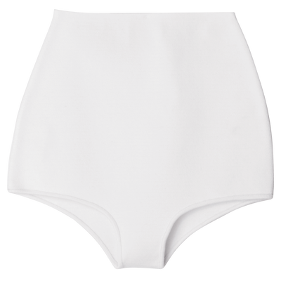 null High-waisted panty, White