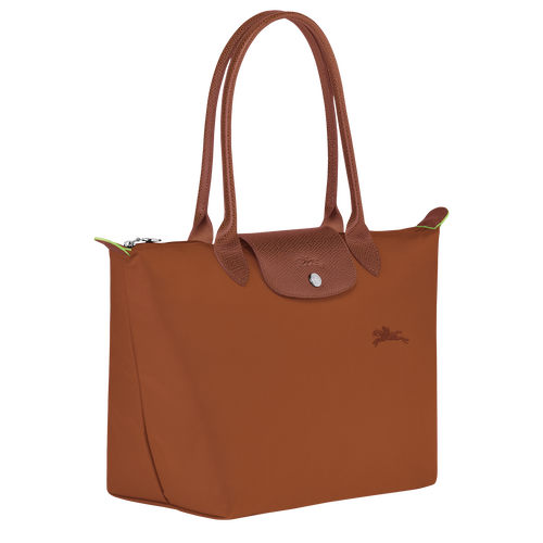 Le Pliage Green M Tote bag , Cognac - Recycled canvas - View 3 of  7