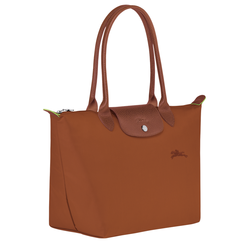 Le Pliage Green M Tote bag , Cognac - Recycled canvas  - View 3 of  7