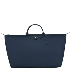 Le Pliage Green M Travel bag , Navy - Recycled canvas