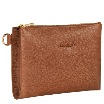 Le Foulonné Pouch , Caramel - Leather