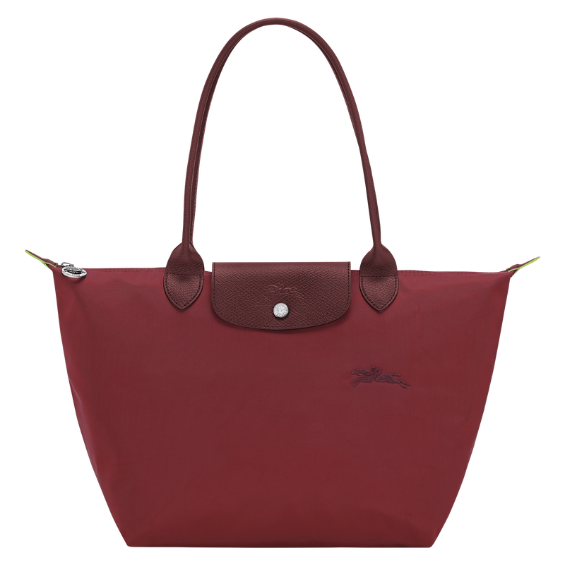 Le Pliage Green M Tote bag , Pomegranate - Recycled canvas  - View 1 of  7