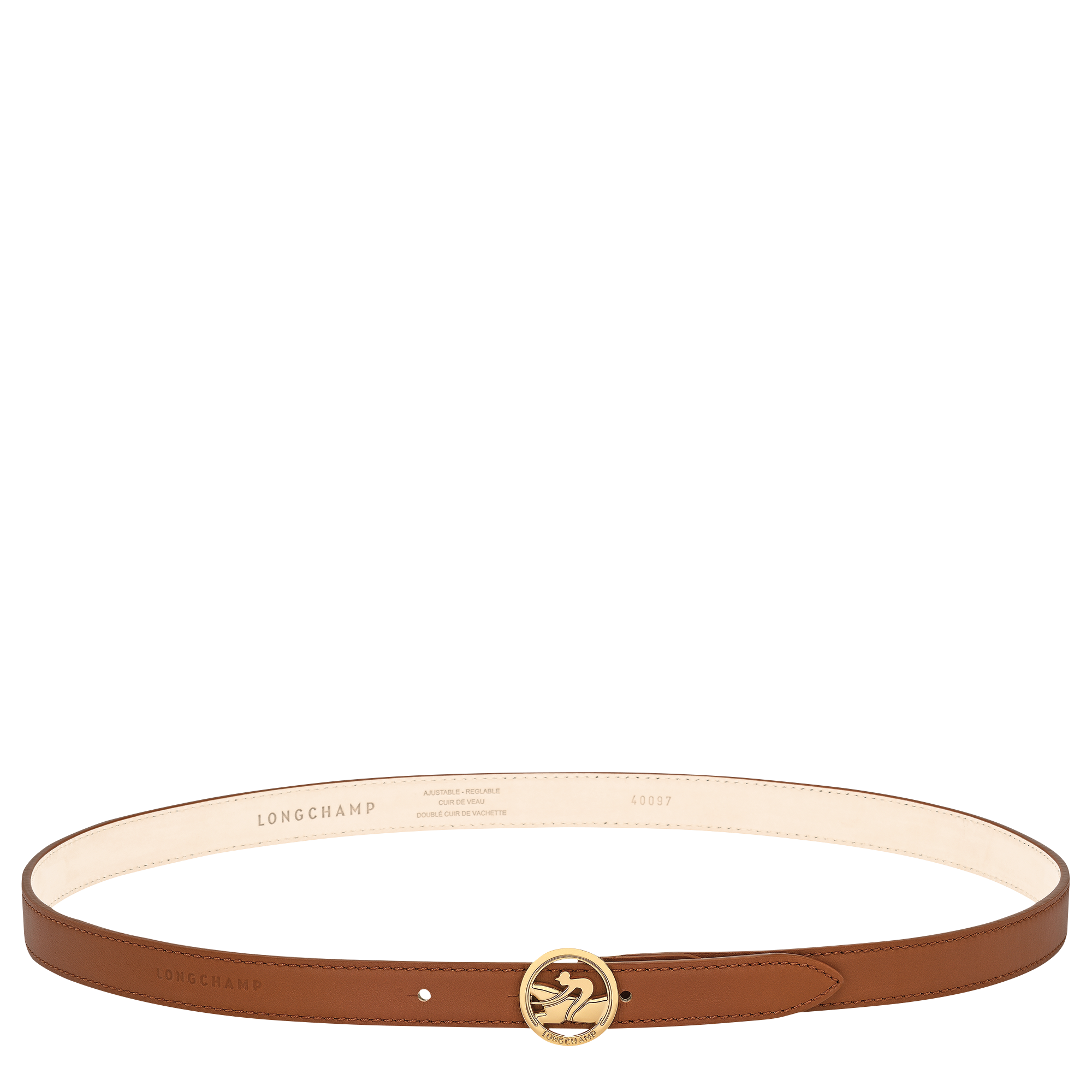 La M&eacute;daille Longchamp 女士皮带, 干邑色