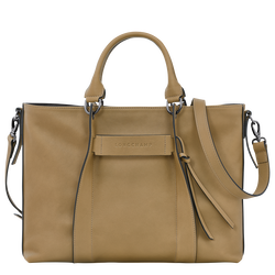Longchamp 3D L 手提包 , 烟草色 - 皮革
