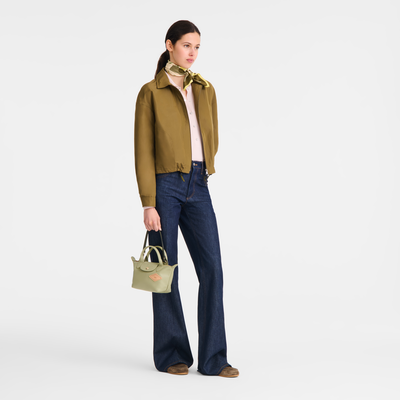 Le Pliage Xtra XS Handbag , Almond Green - Leather