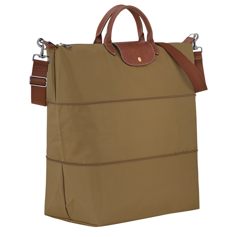 Le Pliage Original Extensible travel bag , Olive - Recycled canvas  - View 2 of  7