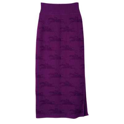 中长半身裙, 紫色