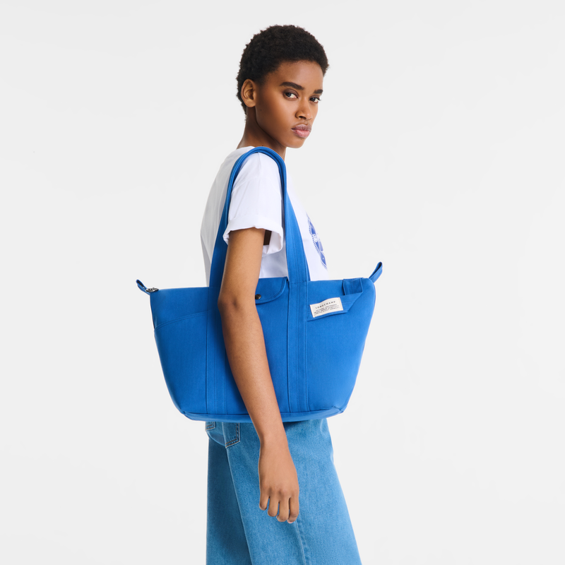 Le Pliage Collection L Tote bag , Atlantic - Canvas  - View 2 of  6