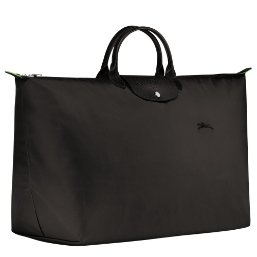 Le Pliage Green M Travel bag , Black - Recycled canvas - View 3 of  7