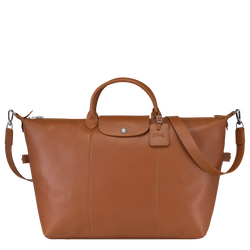 Le Foulonné S Travel bag , Caramel - Leather