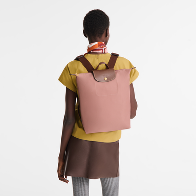 Le Pliage Original M 双肩背包 , 茶粉色 - 再生帆布