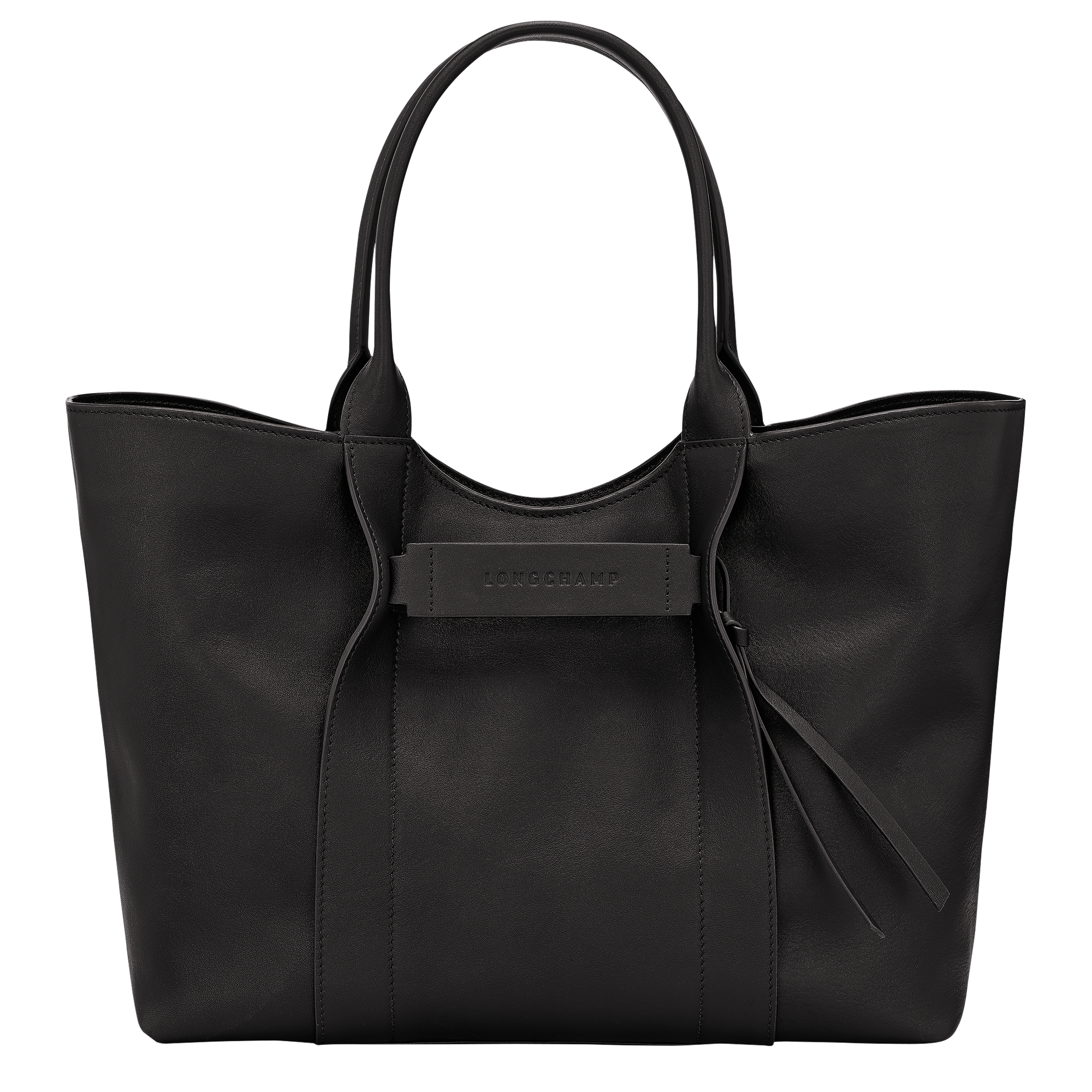 Longchamp 3D 单肩包  L, 黑色
