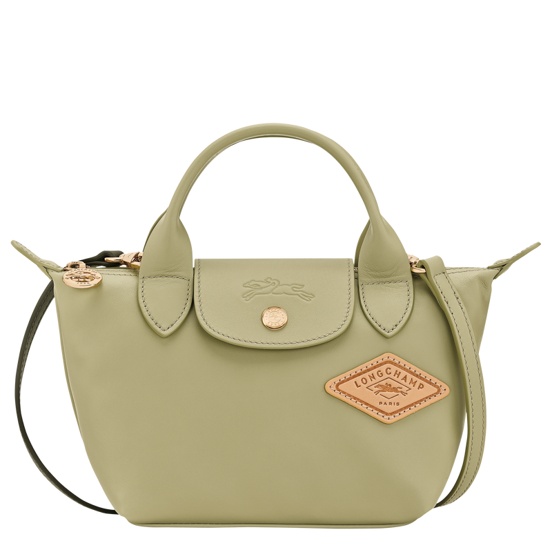 Le Pliage Xtra XS Handbag , Almond Green - Leather  - View 1 of  3