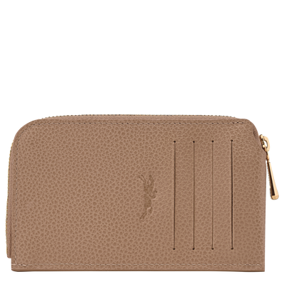 Le Foulonné Card holder , Biscuit - Leather