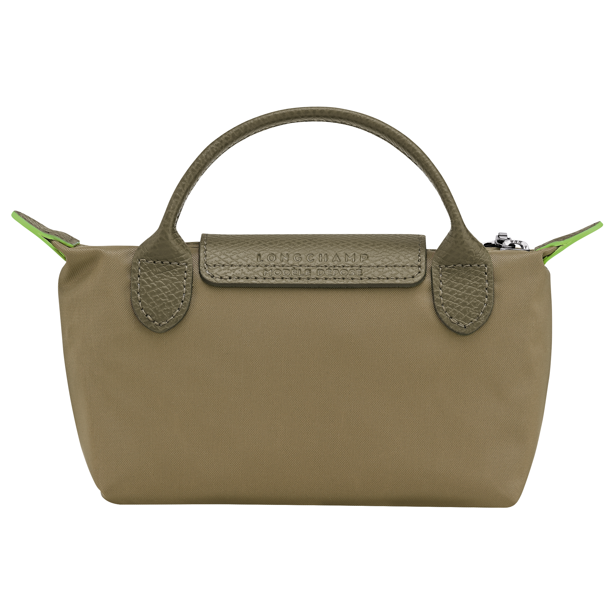 Pouch with handle, Artichoke - View 4 of
6 - zoom in Le Pliage Green Pouch with handle, Artichoke
