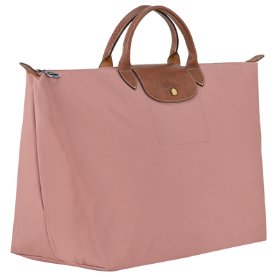 Le Pliage Original L 旅行包 , 茶粉色 - 再生帆布