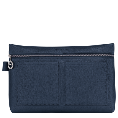 Le Foulonné Toiletry case , Navy - Leather
