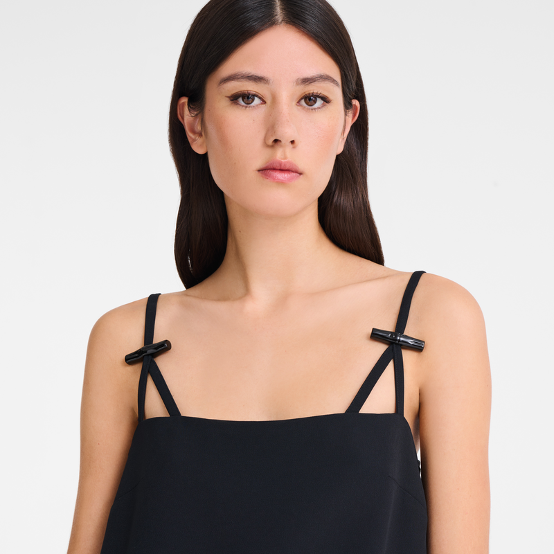 Dress , Black - Crepe  - View 5 of  6