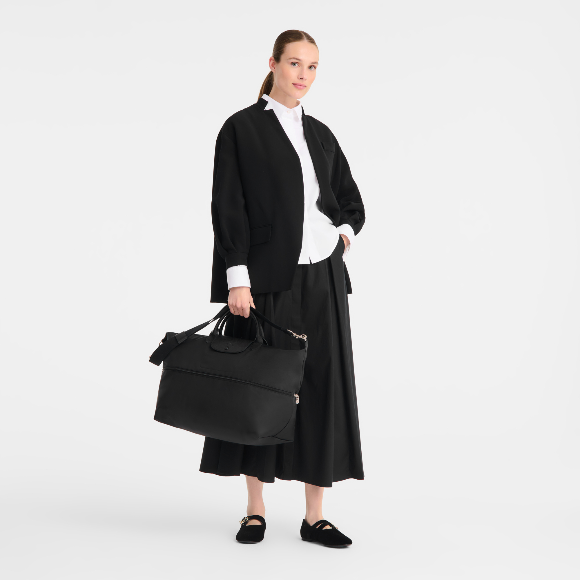 Le Pliage One 可扩展旅行包 S, 黑色