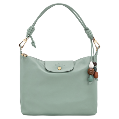 Le Pliage Xtra Hobo 袋 , 薄荷蓝 - 皮革