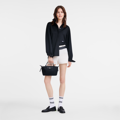 Le Pliage Energy 小袋 , 黑色 - 再生帆布