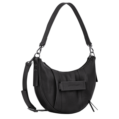 Longchamp 3D 斜挎包 S, 黑色