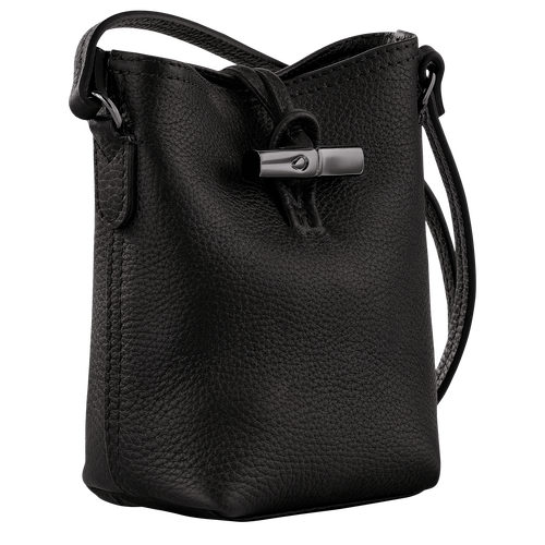 Roseau Essential XS Crossbody bag , Black - Leather - View 3 of  6