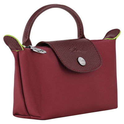 Le Pliage Green 化妆包 , 石榴色 - 再生帆布