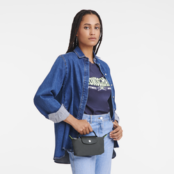 Le Pliage Green 化妆包 , 石墨色 - 再生帆布