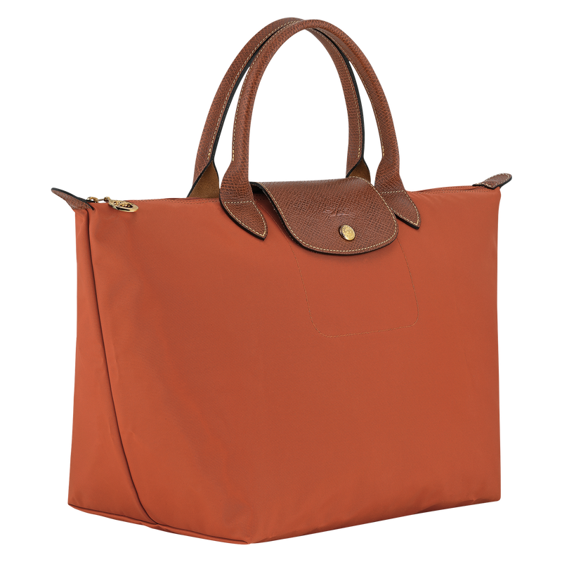 Le Pliage Original M Handbag , Brick - Recycled canvas  - View 3 of  7