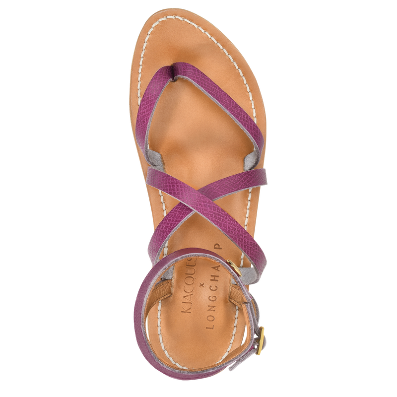 Longchamp x K.Jacques 凉鞋 , 紫色 - 皮革  - 查看 4 4