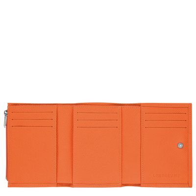 Le Roseau Wallet , Orange - Leather